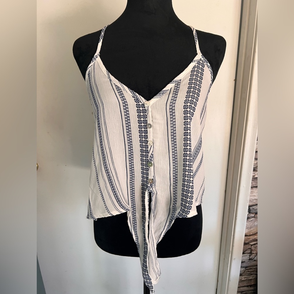 Forever 21 front tie tank top size small